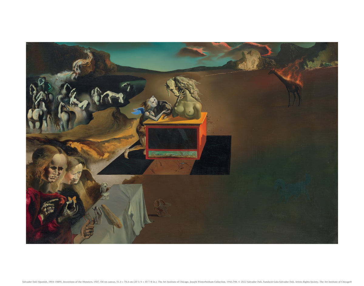 dali inventions of the monsters Salvador Dalí Inventions of the Monsters Unmatted Print – The Art Institute of Chicago Museum Shop