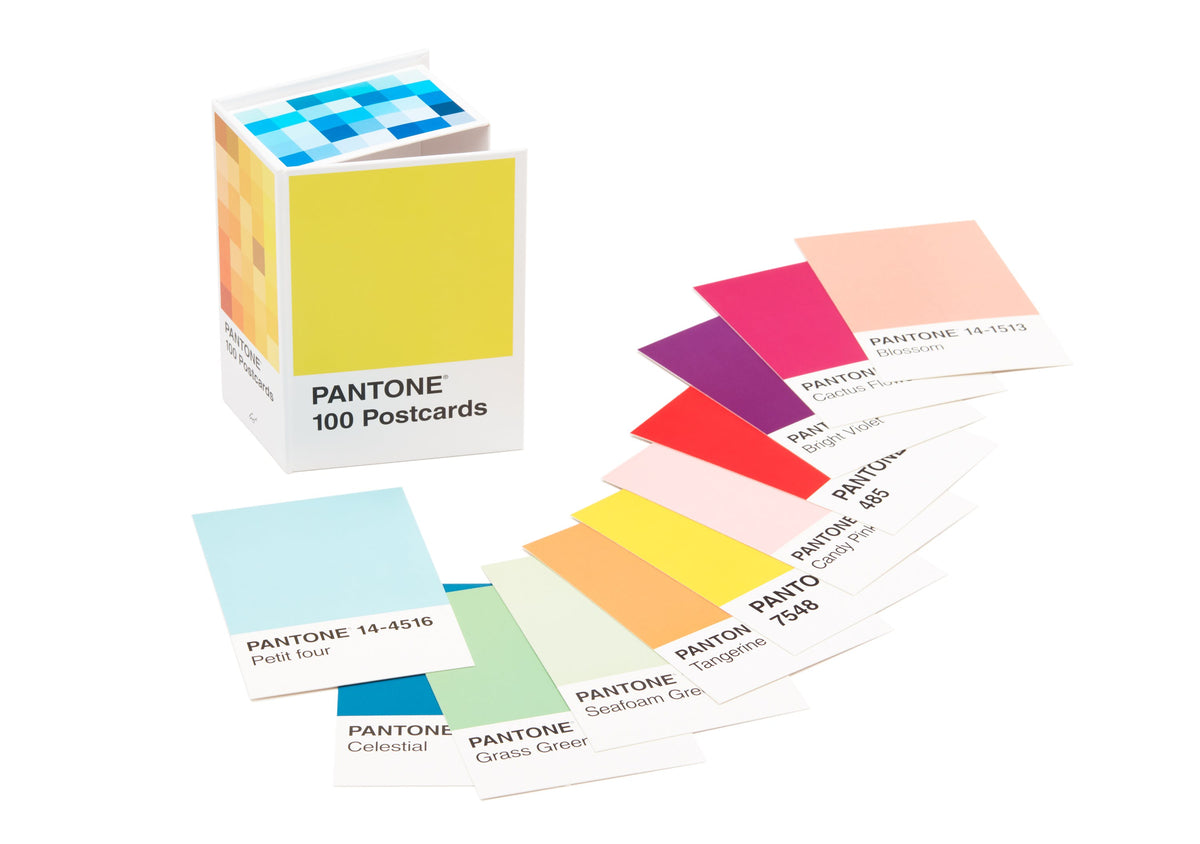 100 Pantone Postcards! Review and Random Colour Palette Painting