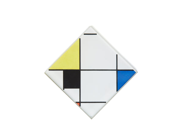 Piet Mondrian Lozenge Composition with Yellow, Black, Blue, Red