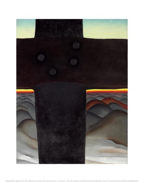 Georgia O'Keeffe Black Cross, New Mexico Unmatted Print – The Art