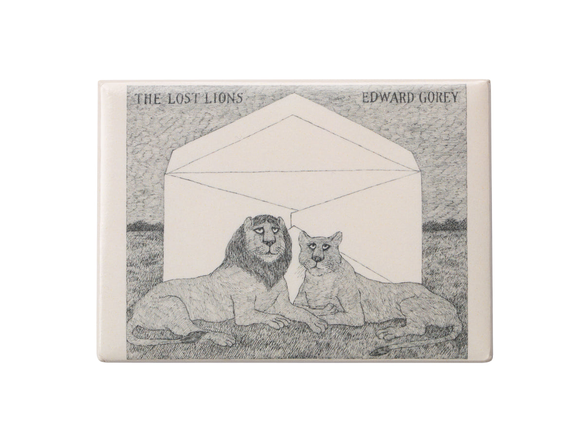「THE LOST LIONS」Edward Gorey Edward Gorey Lost Lions Magnet – The Art Institute of Chicago