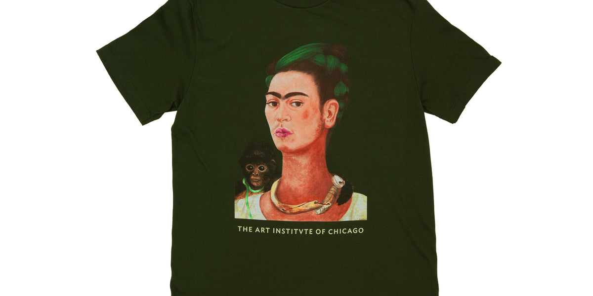 Frida Kahlo Self-Portrait with Monkey T-Shirt – The Art Institute