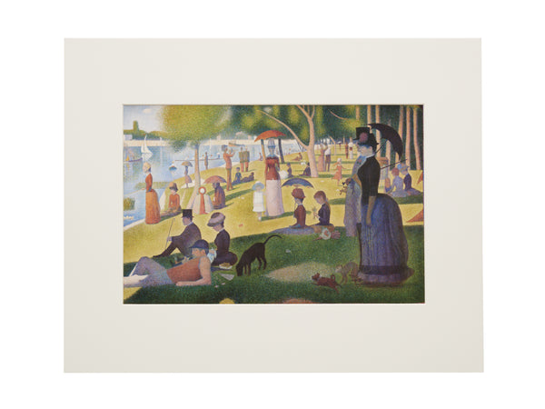 Georges Seurat A Sunday on La Grande Jatte – 1884 Matted Print