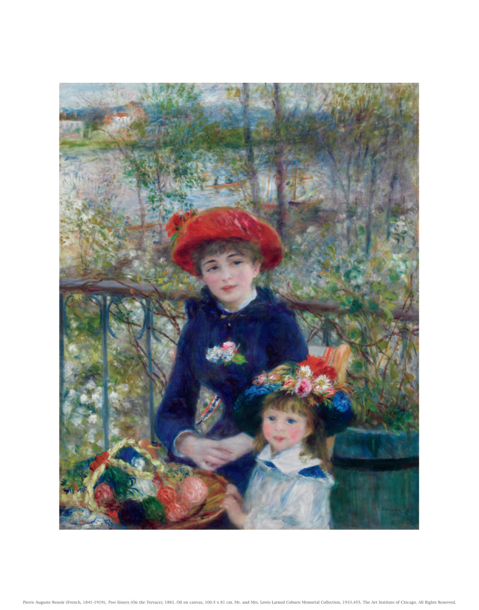 Pierre-Auguste Renoir Two Sisters (On the Terrace) Unmatted Print