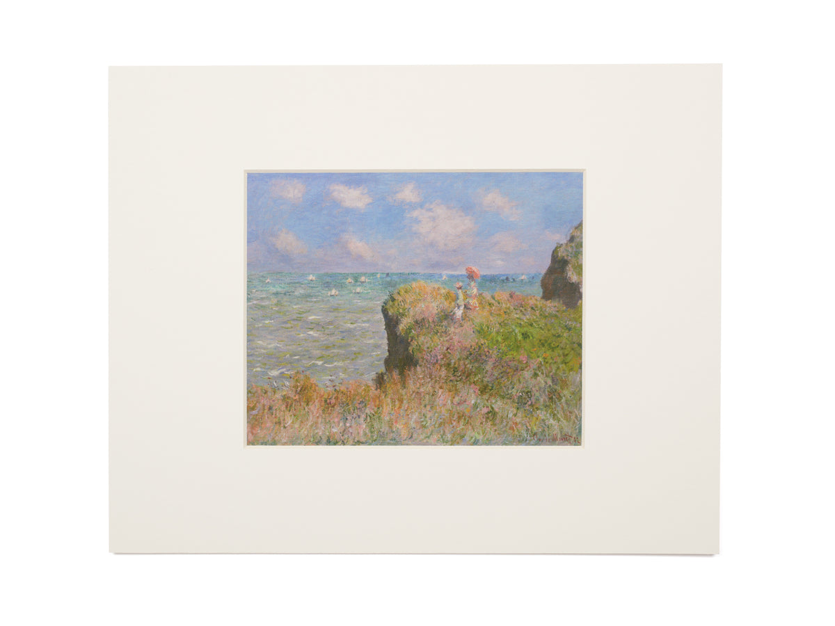 Claude Monet Cliff Walk at Pourville Matted Notecard – The Art