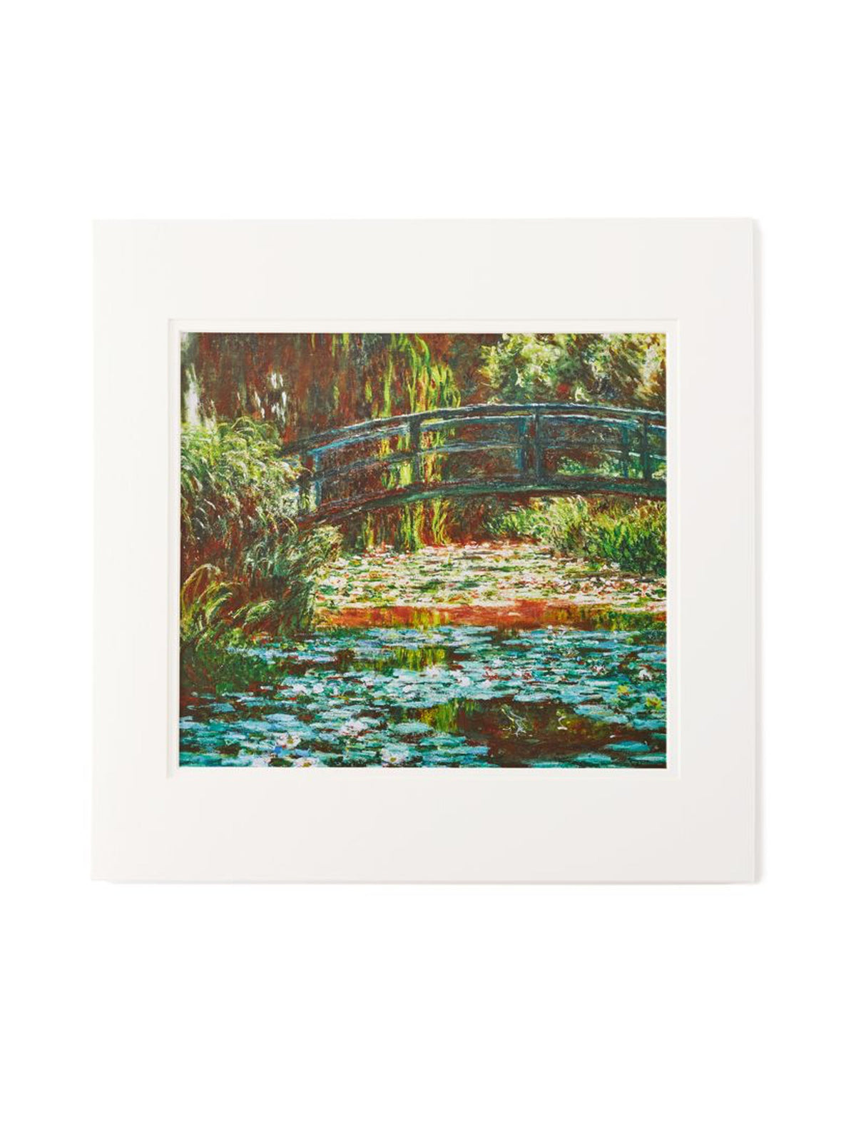 Claude Monet Water Lily Pond Matted Print