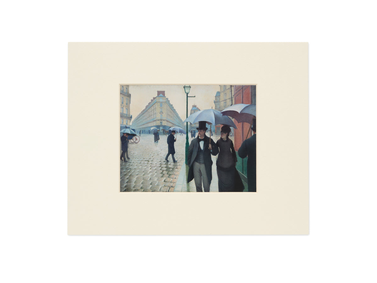 Gustave Caillebotte Paris Street; Rainy Day Matted Note Card – The