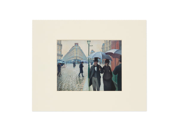 Gustave Caillebotte Paris Street; Rainy Day Matted Note Card – The