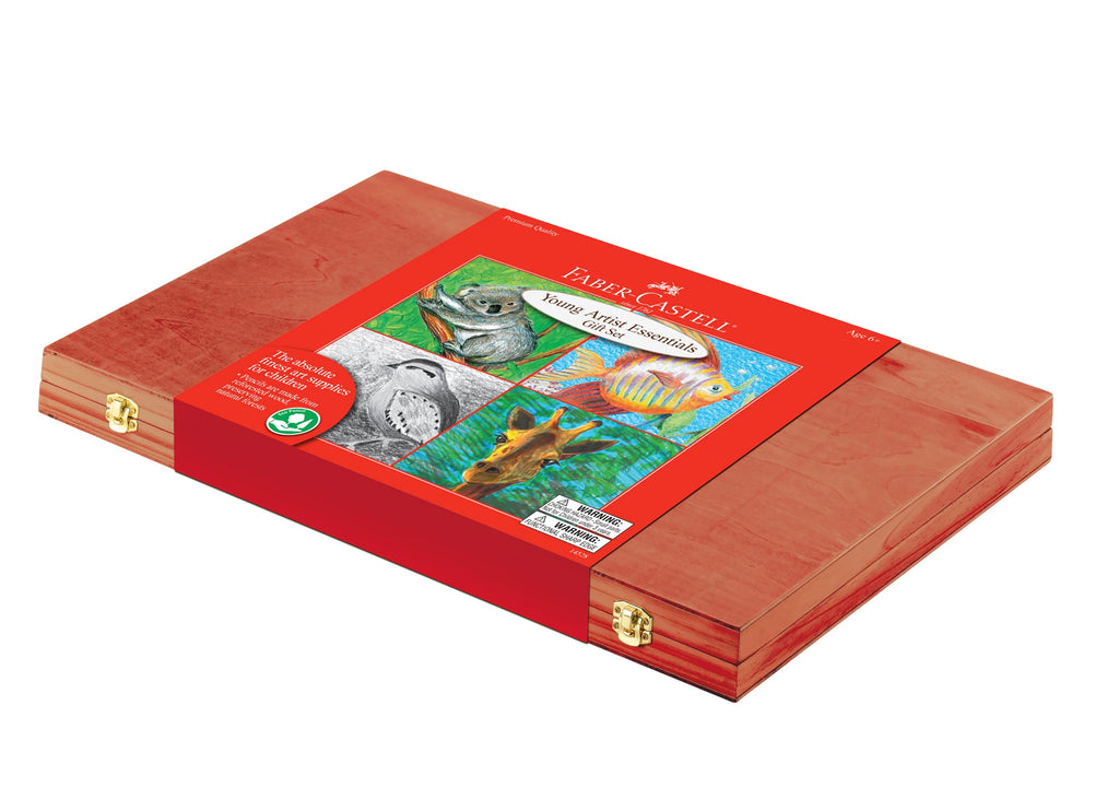 Faber-Castell Young Artist Essentials Gift Set- Child Art Set for Boys and  Girls